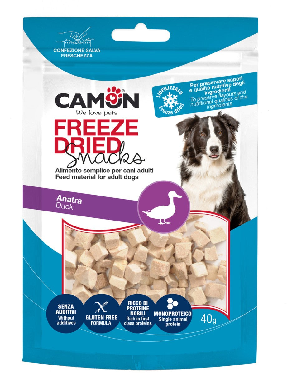 Camon Treats Dadini di Anatra Liofilizzati – 40 g Camon Treats Dadini di Anatra Liofilizzati – 40 g